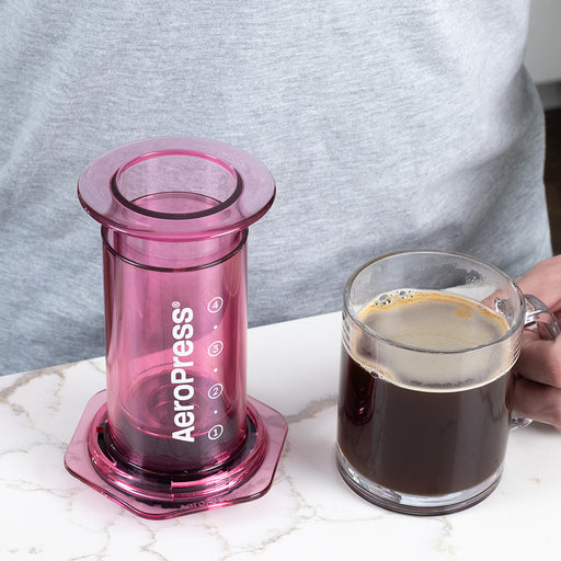 AeroPress Clear Coffee Maker (Pink)