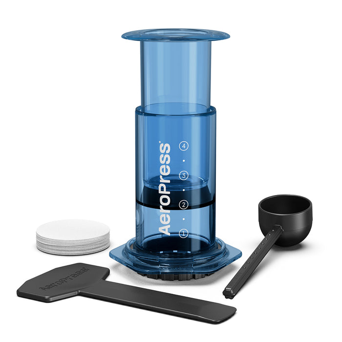 AeroPress Clear Coffee Maker (Blue)