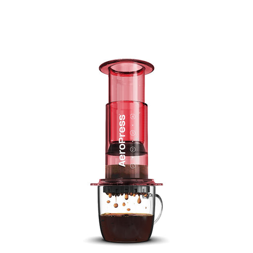 AeroPress Clear Coffee Maker (Red)