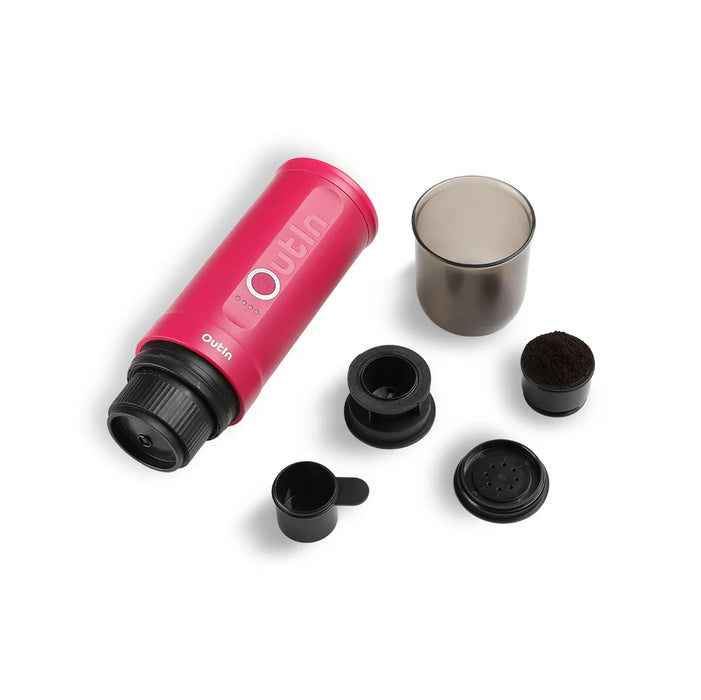 OutIn Nano Portable Espresso Machine (Fuchsia Pink)