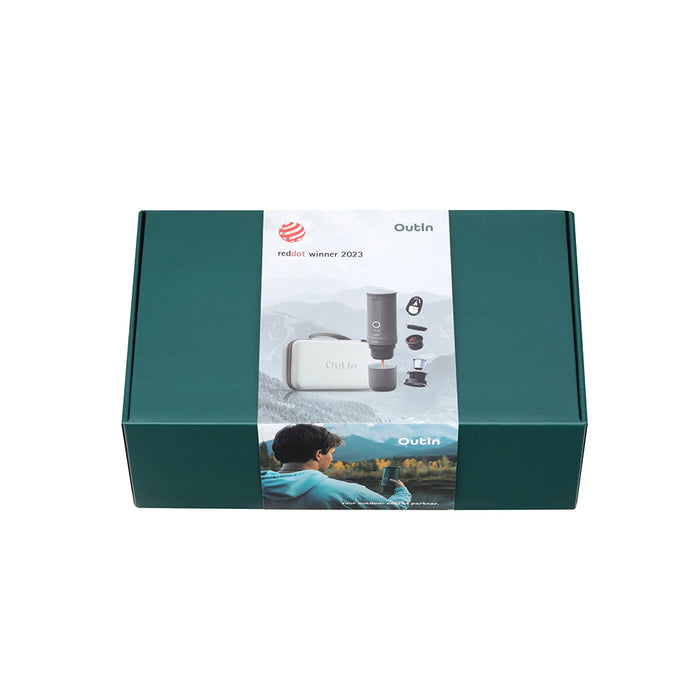 OutIn Traveler Nano Portable Espresso Machine Gift Set (Space Grey)