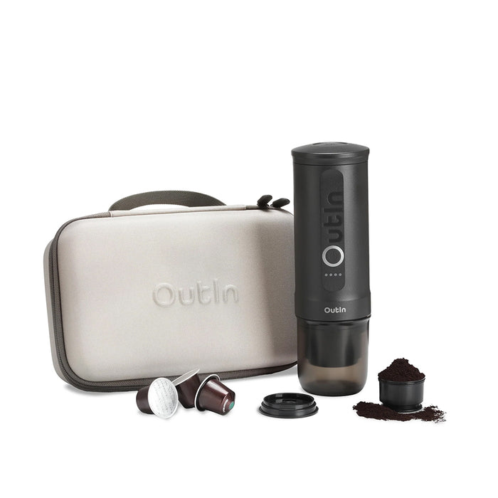 OutIn Traveler Nano Portable Espresso Machine Gift Set (Space Grey)