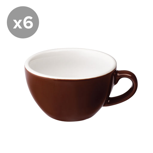 Loveramics Egg Cappuccino Cup (Brown) 250ml - Bundle of 6