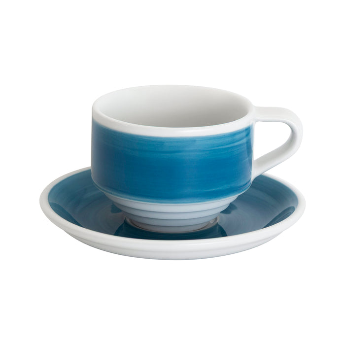 Loveramics Deco 13cm Shared Saucer - Cortado / Flat White / Cupping Bowl (Blue Handpaint)