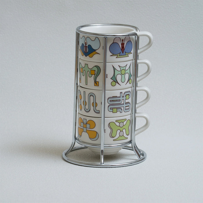 Loveramics Deco Botanical Story 165ml Flat White Cup Set (Beige)