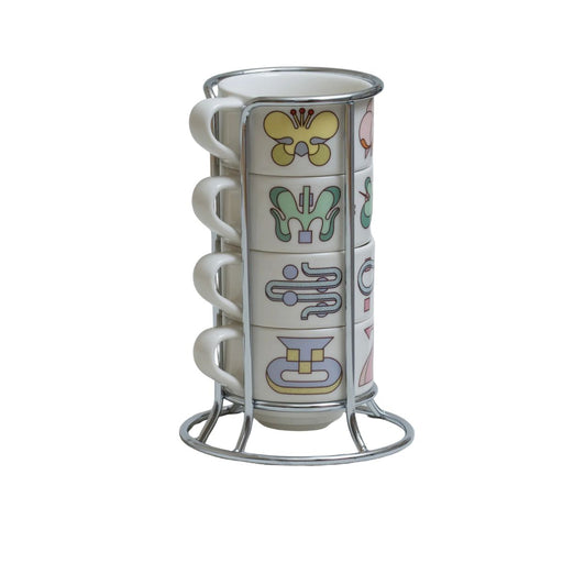 Loveramics Deco Botanical Story 165ml Flat White Cup Set (Beige)