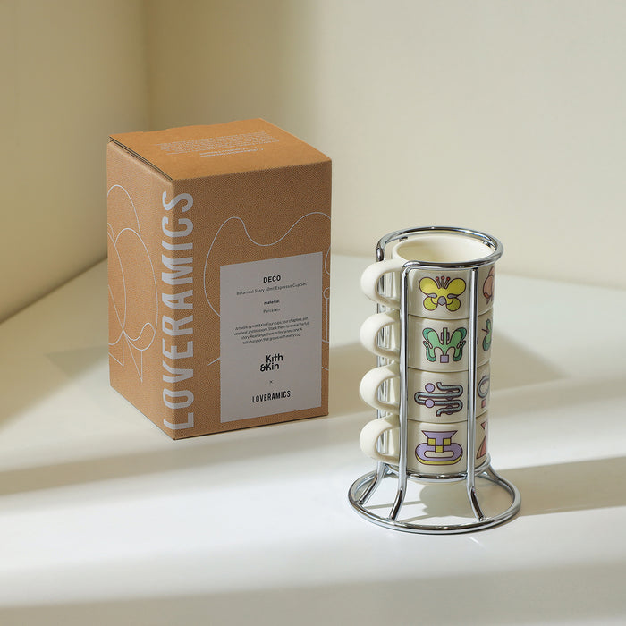 Loveramics Deco Botanical Story 60ml Espresso Cup Set (Beige)