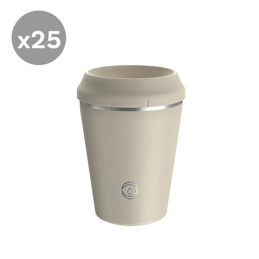 TOPL Flow360° / Stroll Reusable Cup - Oatmeal (8oz) - Bundle of 25