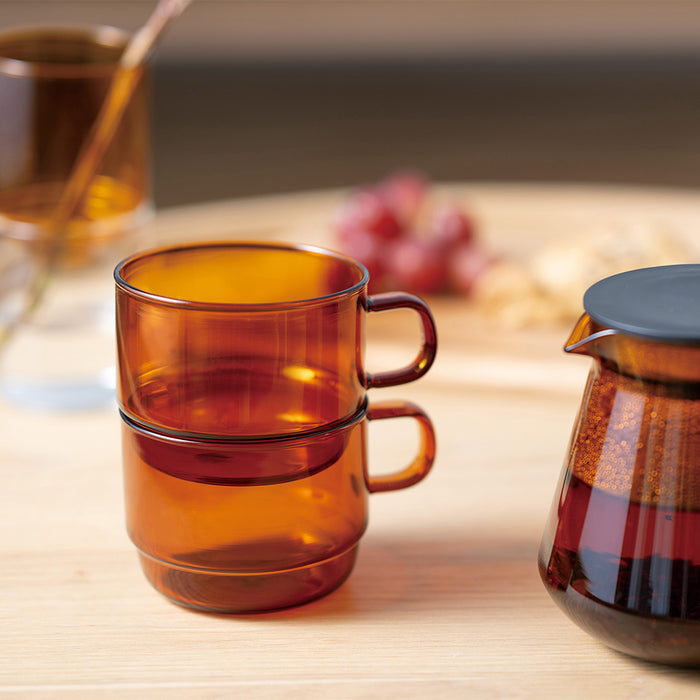 amber coffee mugs Hario Colors Stacking Mug Cup (Amber) — Brewed By Hand