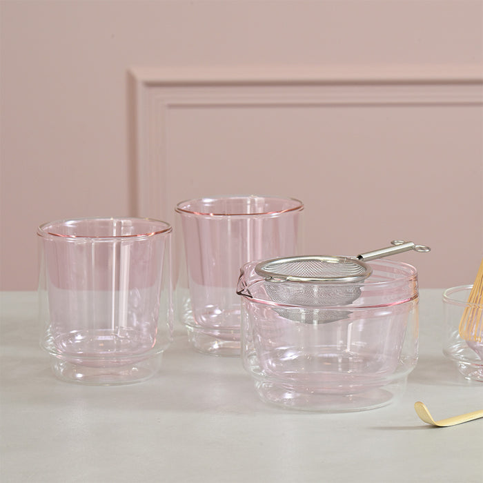 Hario Double-walled Matcha Cup 370ml (Pink)
