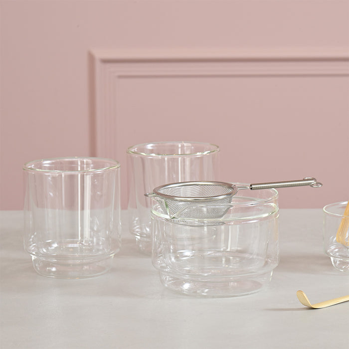 Hario Double-walled Matcha Cup 370ml (Clear)