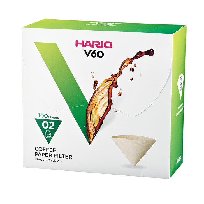 Hario Mini Mill Plus V60 Ceramic Starter Kit Size 02 (White)