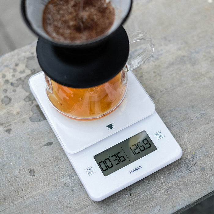 Hario Barista Glass Scale (White)