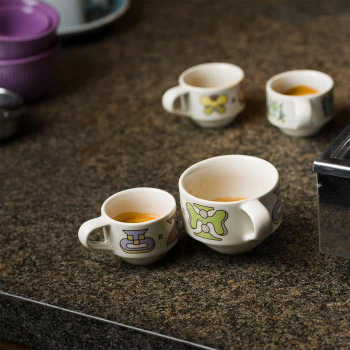 Loveramics Deco Botanical Story 165ml Flat White Cup Set (Beige)