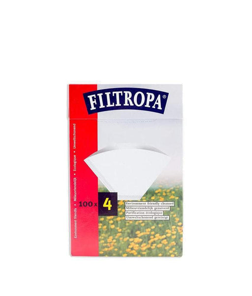 Filtropa Coffee Filter Papers (White) - Size 4 - 100 pack