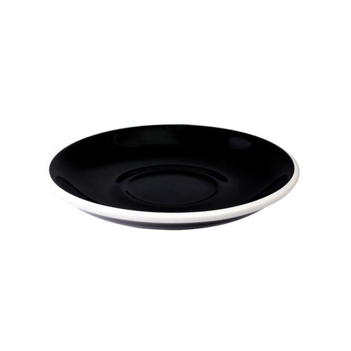 Loveramics Egg Cappucino / Flat White Saucer (Black) 14.5cm