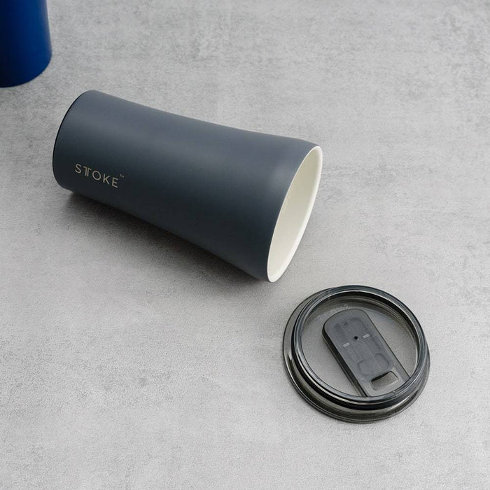Sttoke Reusable Coffee Cup 12oz (Magnetic Blue)