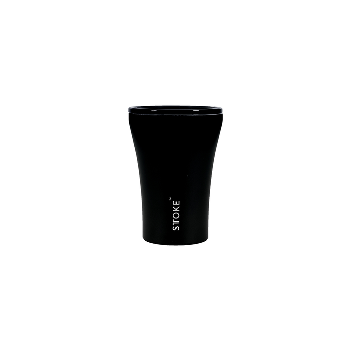 Sttoke Reusable Coffee Cup 8oz (Luxe Black) - Damaged Box
