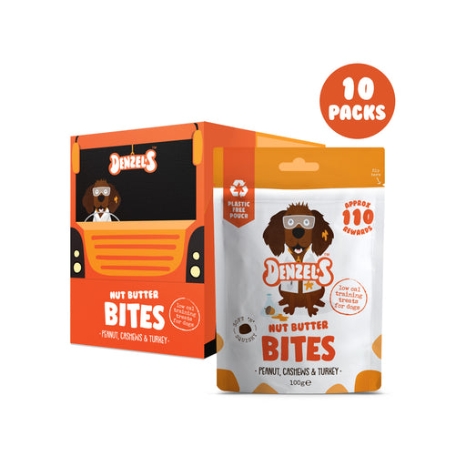 Denzel's Nut Butter Bites for Dogs (10 Packs)